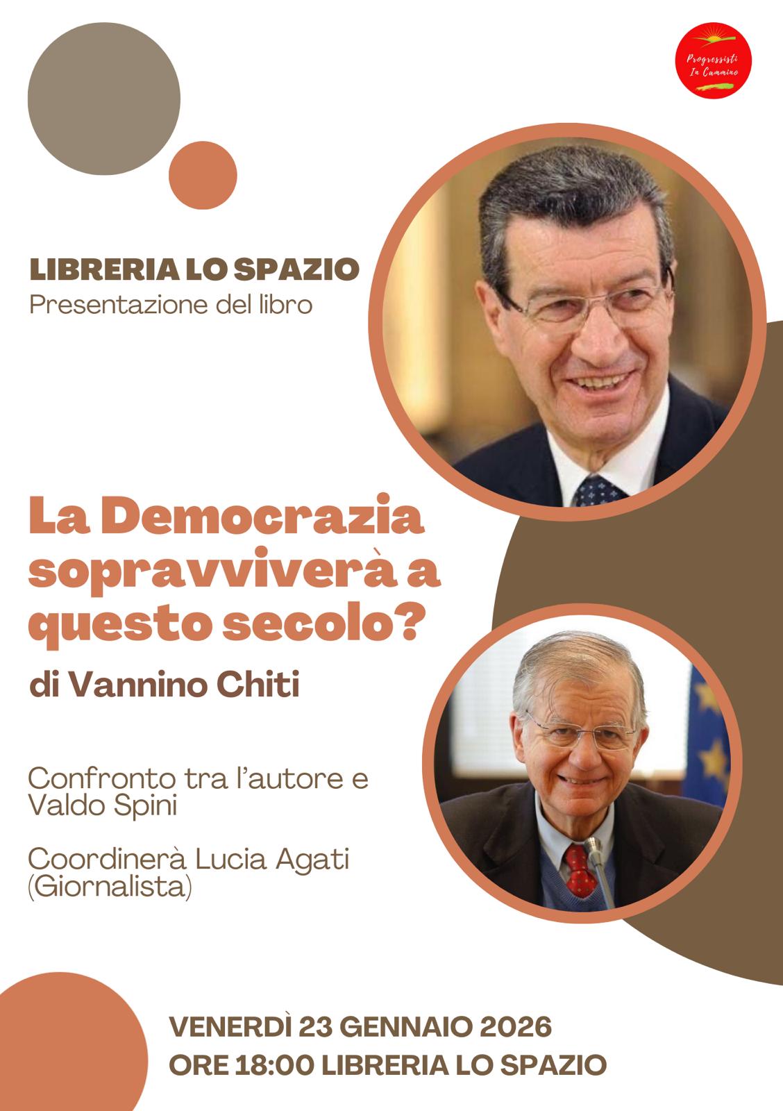 Lo Spazio, 23 gennaio 2026, Vannino Chiti