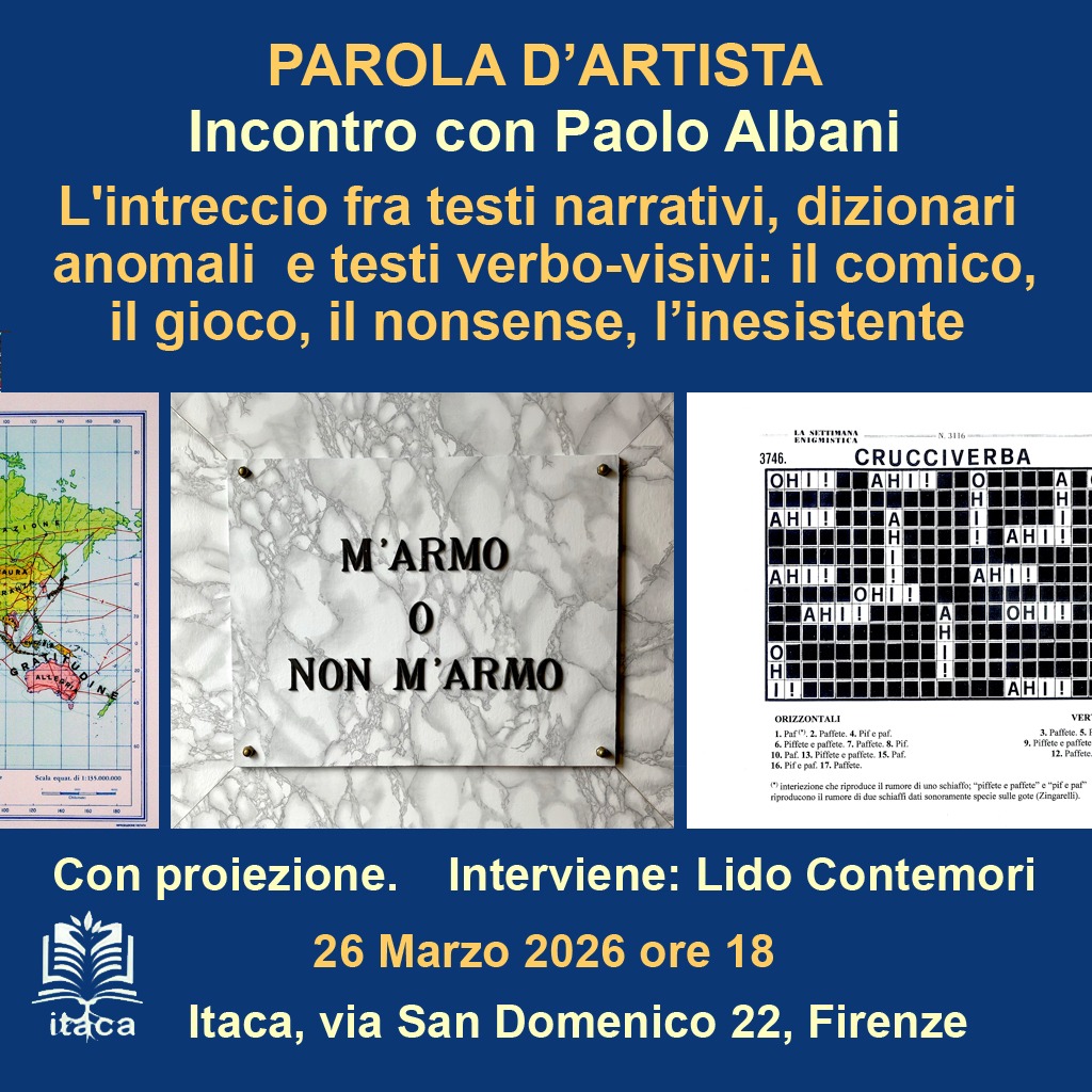 Parole d'artista 26 marzo 2026