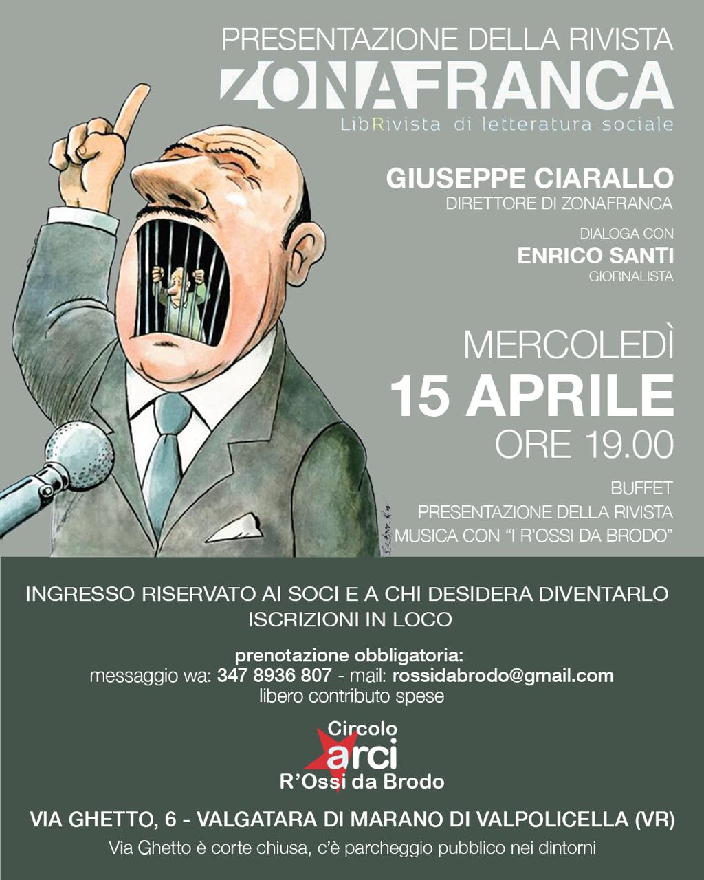 Zona Franca 15 aprile 2026