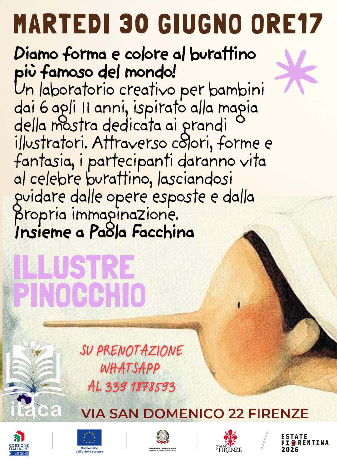 Locandina Laboratorio Pinocchio